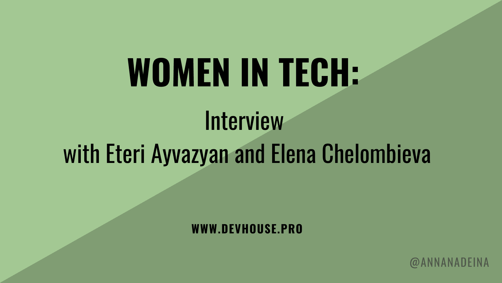 What's it like to be a woman working in tech?